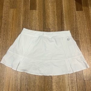 Tasc White Tennis Skirt